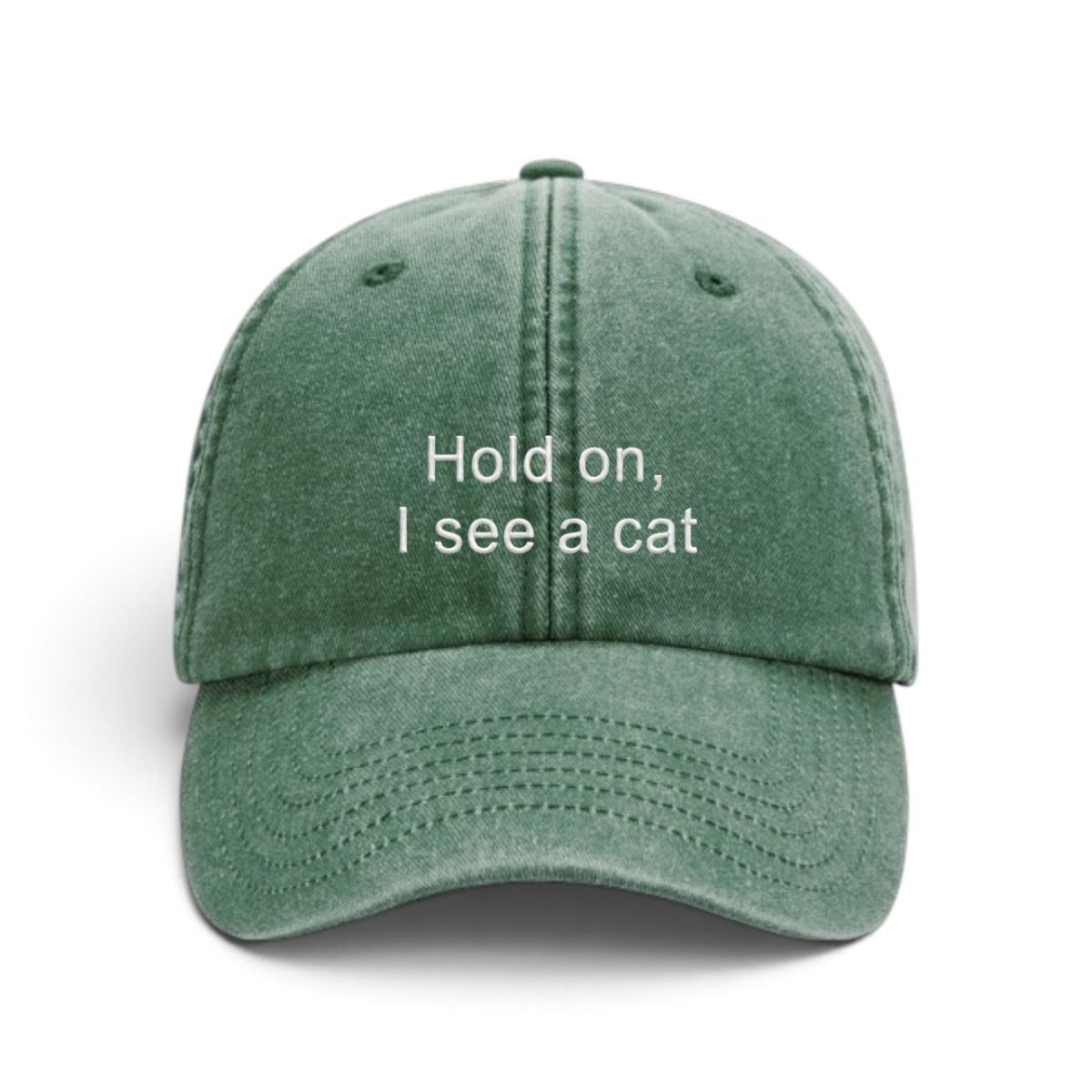 Sapca brodata-Hold on, I see a cat