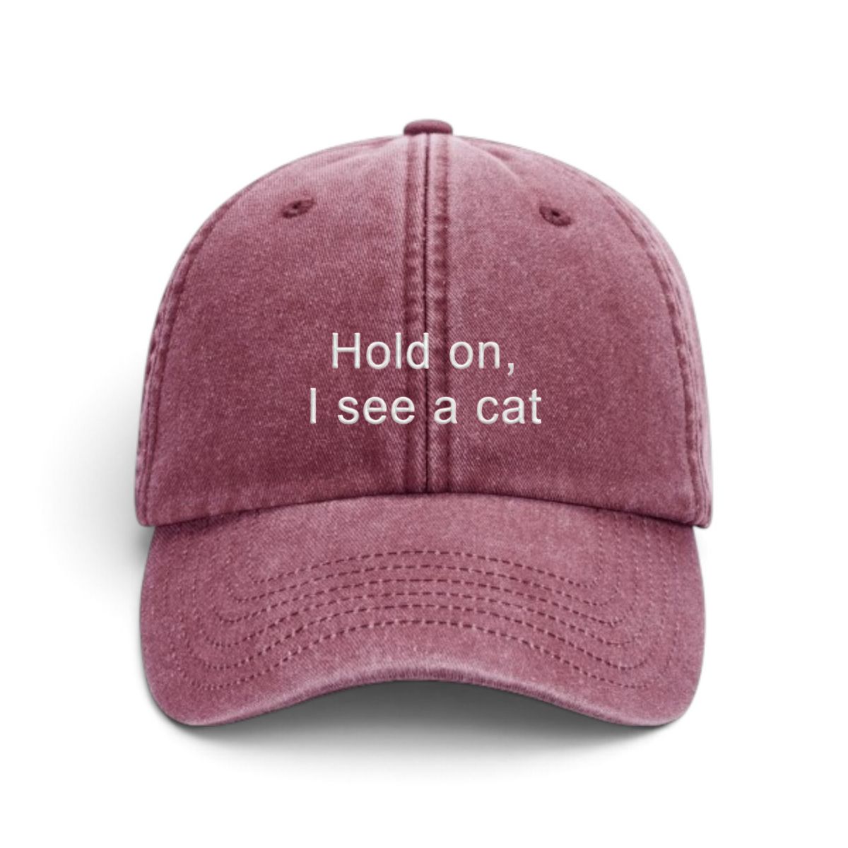 Sapca brodata-Hold on, I see a cat