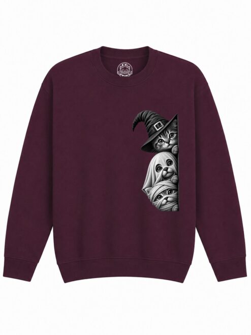 Bluza Printata Spooky Trio – Copii, Unisex