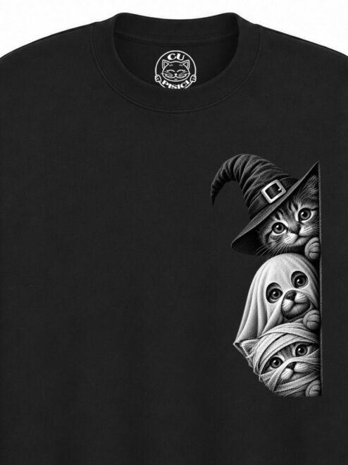 Bluza Printata Spooky Trio – Copii, Unisex