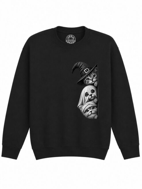 Bluza Printata Spooky Trio – Copii, Unisex