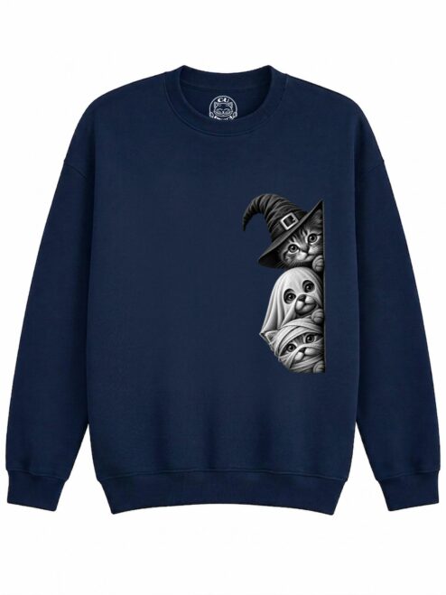 Bluza Printata Spooky Trio – Copii, Unisex