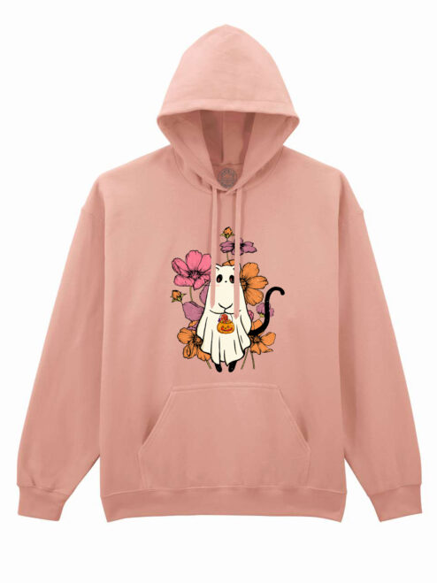 Hanorac printat-Cute Halloween Cat, Unisex