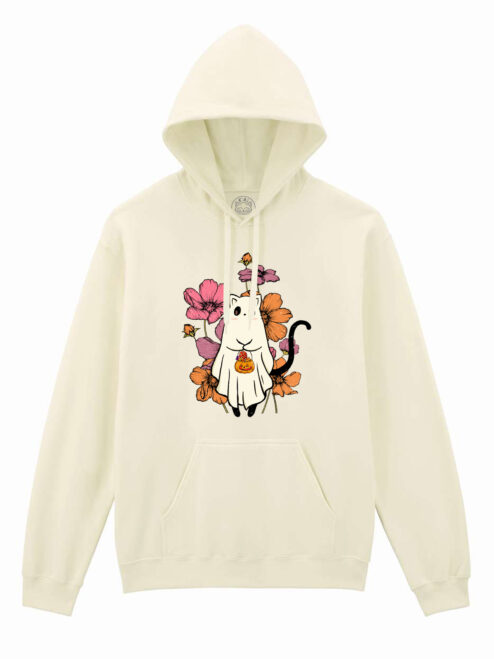 Hanorac printat-Cute Halloween Cat, Unisex