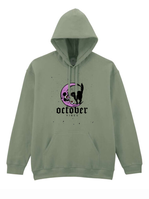 Hanorac printat-October Vibes, Unisex