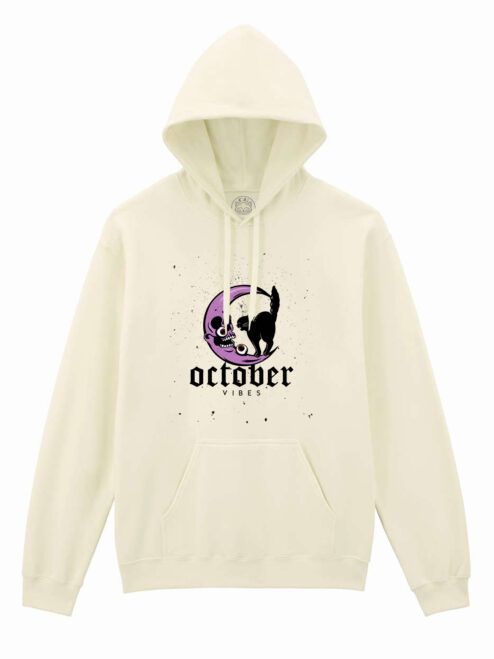 Hanorac printat-October Vibes, Unisex