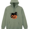 Hanorac printat-Pumpkin Cat, Unisex