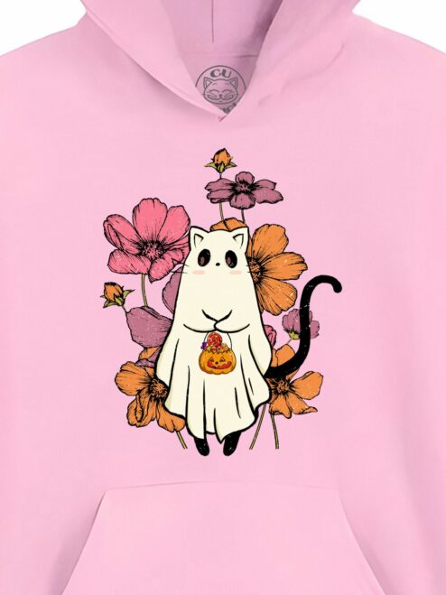 Hanorac Printat Cute Halloween Cat – Copii, Unisex