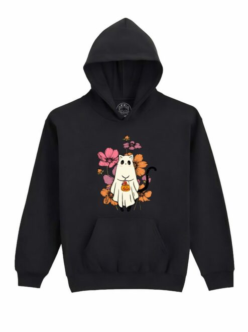 Hanorac Printat Cute Halloween Cat – Copii, Unisex