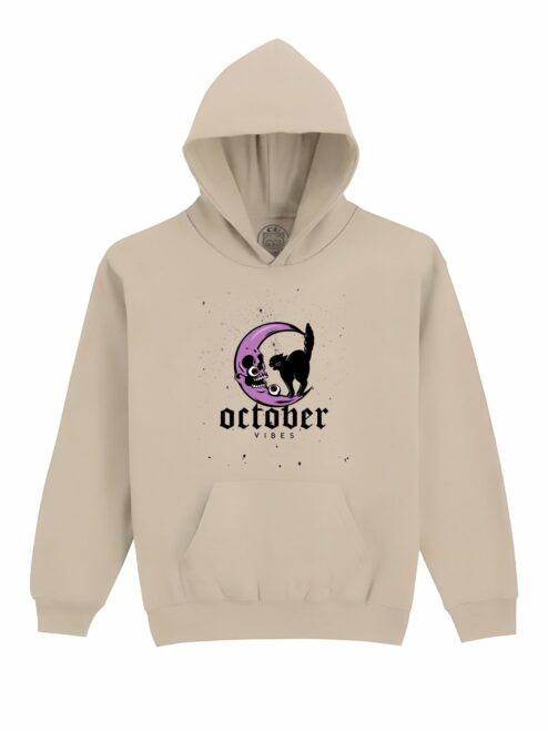 Hanorac Printat October Vibes – Copii, Unisex